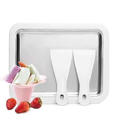 Immagine di JoyMech Gelato istantaneo, Rolled Ice Cream maker, Piastra roll, Rolling Rolls machine, Fredda Per