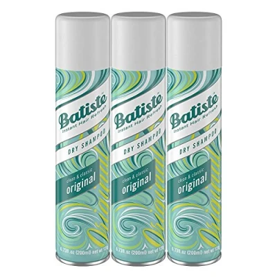 Immagine di Batiste Original Dry Shampoo (3er Pack 2 + 1) a secco Clean &amp; Classic (3 x 200 ml)