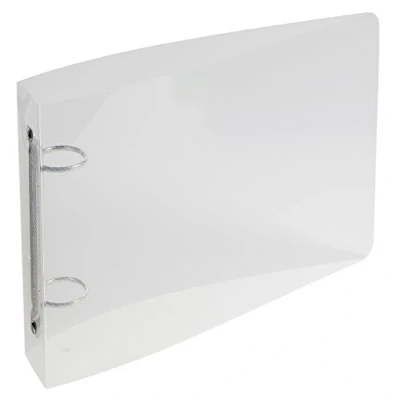 Immagine di Exacompta 51091E 1 Raccoglitore Polipropilene Cristallo Rigato 0.7 mm Crystal Colours 2 Anelli Tondi 25 Passo 80 Dorso 35 F.to Esterno 16.5x24 cm Colore: