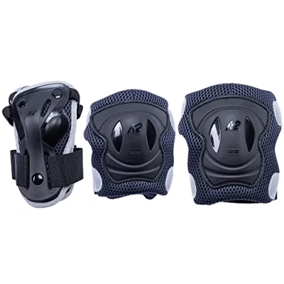Immagine di K2 Skates Performance Pad Set W, Protezioni per Pattini in Linea Unisex Adult, Black Anthracite, XL (Knee: A:45 49cm B:39 42cm / Elbow: A:30 33cm B:29 32cm Wrist: A:24 26cm B:21 23cm)