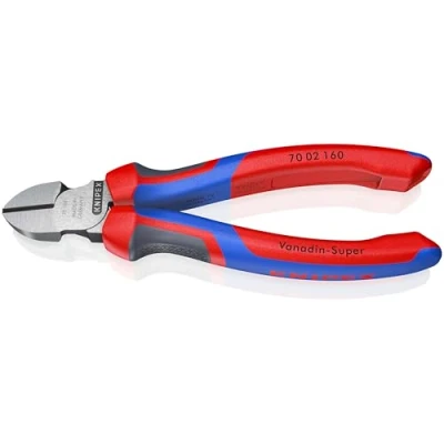 Immagine di Knipex Tronchese Laterale per Meccanica Bonderizzata Nera, Rivestiti in Materiale Bicomponente 160 Mm 70 02