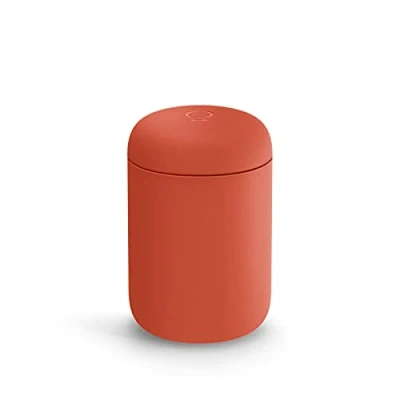Immagine di Fellow Carter Everywhere Tazza da viaggio in acciaio inox, con isolamento sottovuoto, interno ceramica, colore rosso, 340 ml