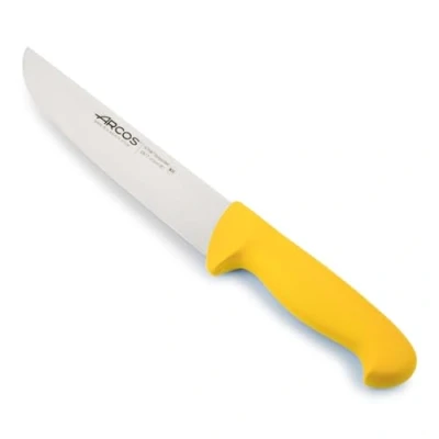 Immagine di Arcos Serie 2900 Coltello Scannare Macellaio Bistecca Lama Acciaio Inossidabile Nitrum 210 mm Manico Polipropilene Colore Giallo