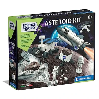Immagine di Clementoni Scienza Lab Asteroid Scientifico 7 Anni, Kit di Scavo, Shuttle NASA, Laboratorio Esperimenti, Gioco Tema Spazio, Scavare E Assemblare Made in Italy, Colore Italiano, Medium, 19359