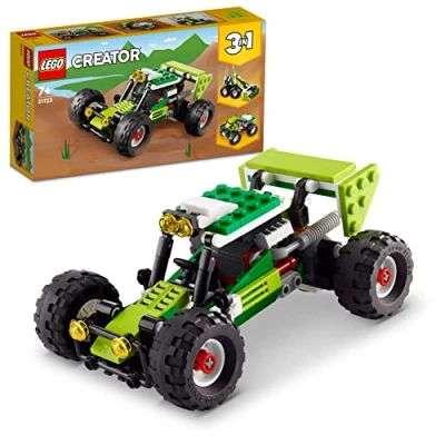 Immagine di LEGO Creator 3 in 1 Buggy Fuoristrada, Set di Macchine Giocattolo, Escavatore, Veicolo Multiterreno, Giochi per Bambini dai 7 Anni su 31123