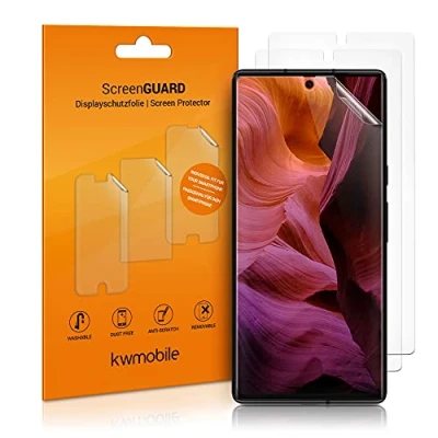 Immagine di kwmobile 3X Pellicola Salvaschermo Compatibile con Google Pixel 6 Film Protettivo Telefono Protezione AntiGraffio Display Smartphone