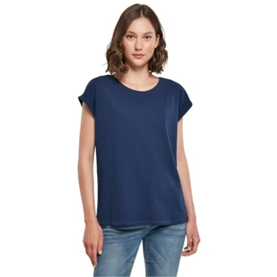 Immagine di Build Your Brand By021 ladies Extended Shoulder Tee, Maglietta Donna, Blu Chiaro, 3XL