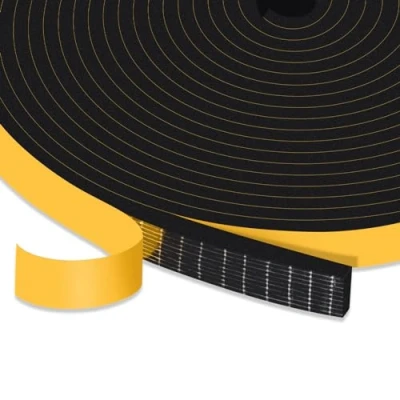 Immagine di YIMIKI Nastro Autoadesivo in Schiuma, Guarnizione Gomma per Porte e Finestre, Schiuma Paraspifferi Porta, Resistente Alle Intemperie, Isolamento Acustico, 12 mm(l) x3 mm(S), Totale 15 m