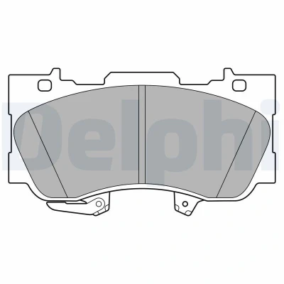 Immagine di DELPHI LP3592 Kit pastiglie freno con segnalatore acustico usura lamierino anticigolío accessori FORD USA: Mustang Mk6 Coupe
