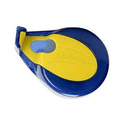 Immagine di Sellotape dispenser a portata di mano con nastro super trasparente, entrambe le mani libere per artigianato e confezionamento, include ricaricabile trasparente extra adesivo (18 mm