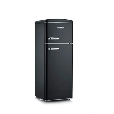 Immagine di Severin RKG 8932 Retrò Frigorifero Doppia Porta, 208 Litri, Classe A++, Statico, colore Nero