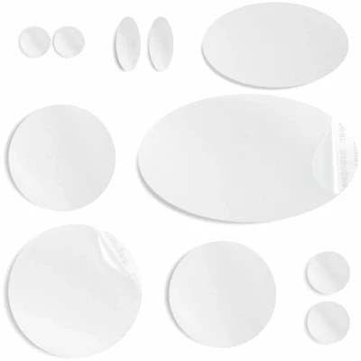 Immagine di aZengear Toppe di riparazione per piumini, pre tagliate, autoadesive, morbide, impermeabili, resistenti agli strappi in nylon fissare i fori nei vestiti, sacchi a pelo (11 pezzi, Bianco)
