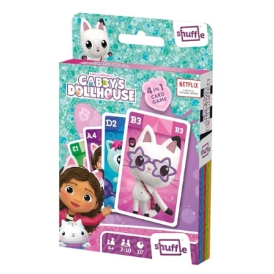 Immagine di Shuffle Gabby&#039;s Dollhouse Gioco di Carte per Bambini Ragazze dai 4 Anni in su, Colore Bianco, 10044022