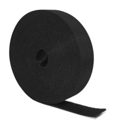Immagine di fascette Riutilizzabili,10m x 2cm Lunghe per Cavi Regolabili Nere, 20mm Fermacavi Gestione Cavi, Liberi di Tagliare Nylon 5m in nero, richiudibile,