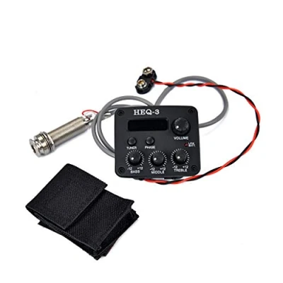 Immagine di Alnicov Pickup per chitarra Modalità di sintonizzazione manuale automatica EQ Tuner Preamplificatore Equalizzatore