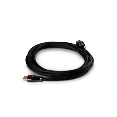 Immagine di Teufel Cavo HDMI 2.1 rotondo ad alta velocità supportato come esempio 4K 3D a 50/60p e trasmissione 8K (nero, 2,0 m)