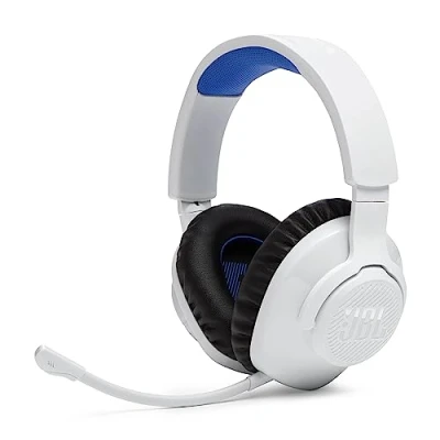 Immagine di JBL Quantum 360P Cuffie Gaming Over Ear Wireless Bluetooth per PlayStation, Cancellazione Attiva del Rumore, Microfono a Braccio Rimovibile, Audio 3D, Compatibili con PC, Mac e Nintendo Switch, Bianco