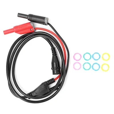 Immagine di Walfront Spina Maschio BNC a Di Sicurezza Banana Cavo Coassiale P1204 Per Uso Oscilloscopio (100 cm)