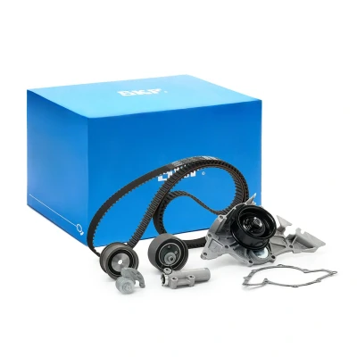Immagine di SKF VKMC 01903 1 Pompa Acqua + Kit Cinghia Distribuzione con guarnizioni ammortizzatore serraggio, Rullo tenditore 253 AUDI: A4 B6 Avant