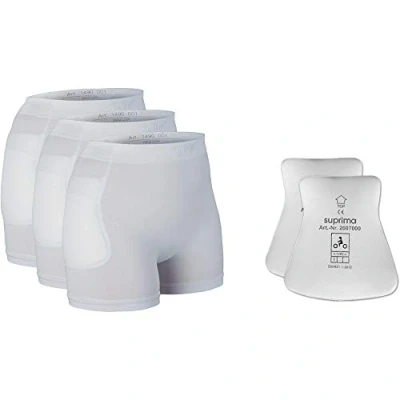 Immagine di Suprima Set di protezioni per anca e fianchi, 3 x 1 4900 2007, colore: Bianco (S)