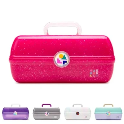Immagine di Caboodles Rainbow Rad Organizzatore per trucchi da ragazza in movimento, Rosa intenso Sparkle