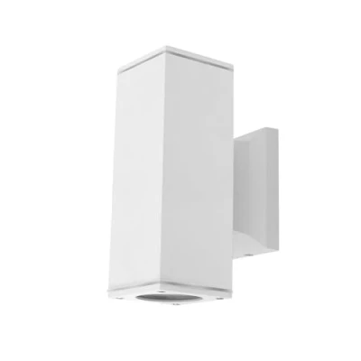 Immagine di Aigostar Lampada da Parete Esterno Impermeabile IP65, GU10 Alluminio Up Down Esterni, Applique Moderna, Luce per Muro Portico Corridoio Terrazza, Bianco