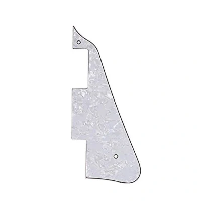 Immagine di Alnicov 3Ply Bianco Perla Chitarra Pick Guard Scratch Plate Back Adatto Per Gibson Les Paul Pickguard Ricambio
