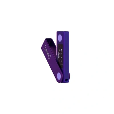 Immagine di Ledger Nano X (Viola Ametista): Proteggi e gestisci criptovalute NFT Ovunque Ti trovi con Il Nostro Wallet Hardware abilitato Bluetooth®.