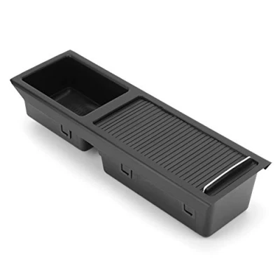 Immagine di vassoio della console centrale, Qiilu portaoggetti centrale auto 51167038323 Adatto per serie 3 E46 1998 2007