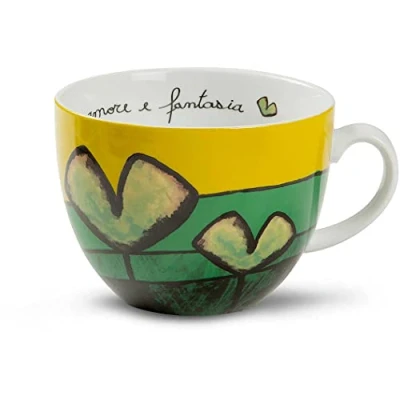 Immagine di Egan PAF03/1V Tazza Colazione, Porcellana, Verde, 1 unità (Confezione da 1)