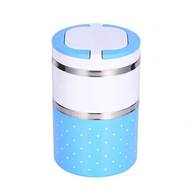 Immagine di Contenitore termico con isolamento in acciaio inox, per alimenti, 900 ml, colore blu