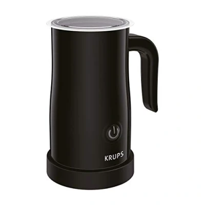 Immagine di Krups XL100810 Montalatte Elettrico, Pannello di Controllo One Touch, Coperchio Rimovibile, Base Girevole a 360 Gradi, Plastica, Nero