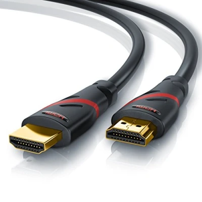 Immagine di CSL 15m Cavo HDMI 8K / 4K 2.1/2.0 @ 60Hz 120Hz con DSC 48 Gbit/s 3D Ultra High Speed Ethernet TV Blu ray PS5 Series X Switch nero 15 metri