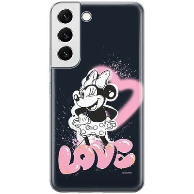 Immagine di ERT GROUP custodia per cellulare Samsung S22 originale e con licenza ufficiale Disney, modello Minnie 079 adattato in modo ottimale alla forma dello smartphone, TPU