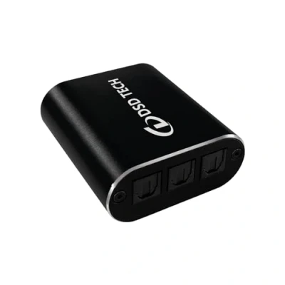 Immagine di DSD TECH SH AC01A 2 IN 3 OUT Optical Audio Splitter Supporto SPDIF Ingresso coassiale