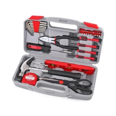 Immagine di Set di attrezzi Hi Spec da 39 pezzi per piccole riparazioni fai te in casa &amp; ufficio. Utensili manuali una custodia compatta