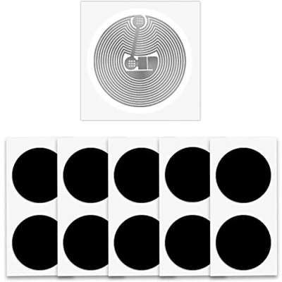 Immagine di 100 Pezzi NFC Tags Nero NTAG215 Adesivi, Chip Tag Sticker Rotondi 504 Bytes Programmabili, Compatibile con TagMo e Amiibo, Adatta a Tutti gli Smartphone Dispositivi Abilitati