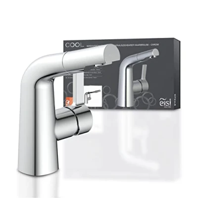 Immagine di EISL NI075COCR lavabo con doccetta Estraibile per Lavare i Capelli, Risparmio idrico, Rubinetto da Bagno, Cromato, Cromo, 160x159x110mm