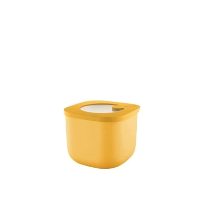 Immagine di Guzzini Kitchen Active Design, STORE&amp;MORE BIO, Contenitore Ermetico Alto per Frigo/Freezer/Microonde (S) Giallo Mango, 12,2 x h9,8 cm 750cc 170722236