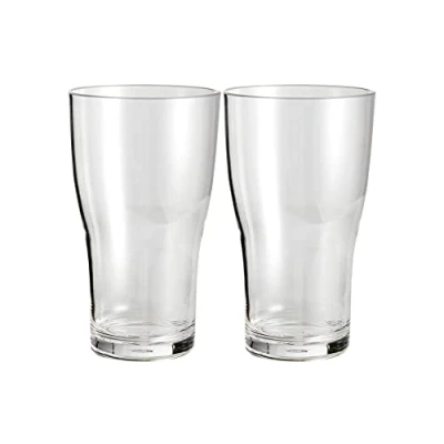 Immagine di Brunner 0830210N.C71 Set Bicchieri da Birra Antirottura, Infrangibili, Trasparenti, Beerglass Pint, in Policarbonato Alimentare V 57 Cl, 2 Pezzi