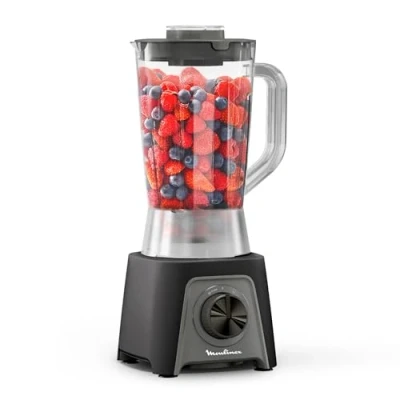 Immagine di Moulinex Blendeo+, Frullatore da 1.5L con Lame Zelkrom e Smart Lock, Potenza di 450W, 2 Velocità, Raffreddamento ad Aria, LM2C08F0