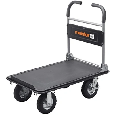 Immagine di Meister Werkzeuge 8985700 Carrello con pianale pieghevole Acciaio Capacità di carico (max.): 300 kg