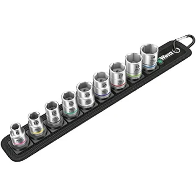 Immagine di Wera Belt B 4 Kit inserti a bussola 3/8 (10 mm) 9 parti 05003973001