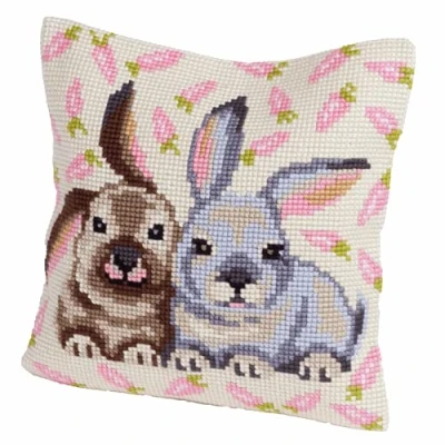 Immagine di Collection d&#039;Art Single Flopsy &amp; Mopsy Kit per ricamare Un Cuscino a Punto Croce, 40 x cm