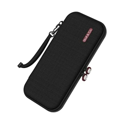 Immagine di Skull &amp; Co. Every Day Slim Carrying Case for Nintendo Switch OLED and Regular Switch: Portable Hard Shell Protective Travel Black