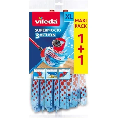 Immagine di Vileda Supermocio 3 Action Mop Confezione doppia, 2 pezzi