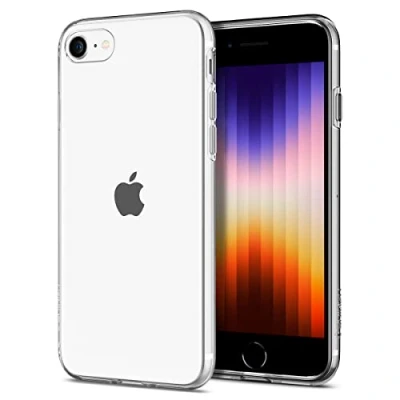 Immagine di Spigen Cover Liquid Crystal Compatibile con iPhone SE 2020, 8 e 7 Trasparente