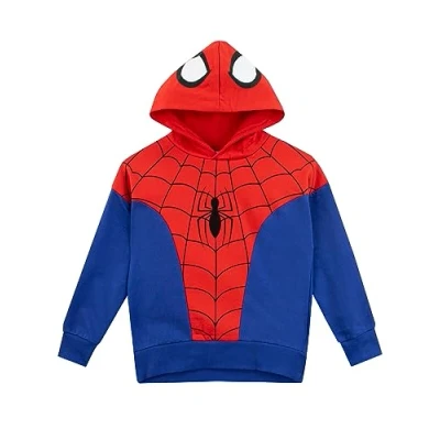 Immagine di Marvel Felpa per Bambini con Cappuccio Spiderman Felpe Ragazzi Rosso 11 12 Anni