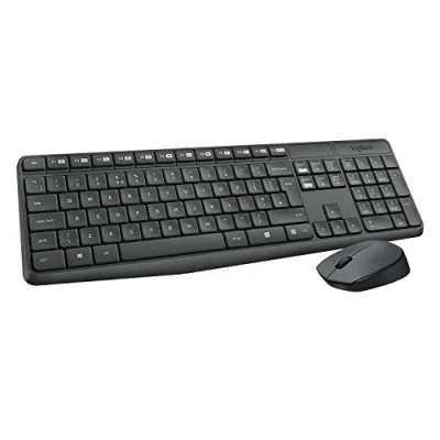 Immagine di LOGITECH KIT TASTIERA+MOUSE WIRELESS USB NERO MK235 920 007913