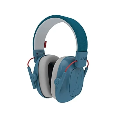 Immagine di Alpine Muffy Kids Cuffie Protezione per bambini dai 5 ai 16 anni Cuffia antirumore di prima qualità studiata orecchie con fascia regolabile Blu
